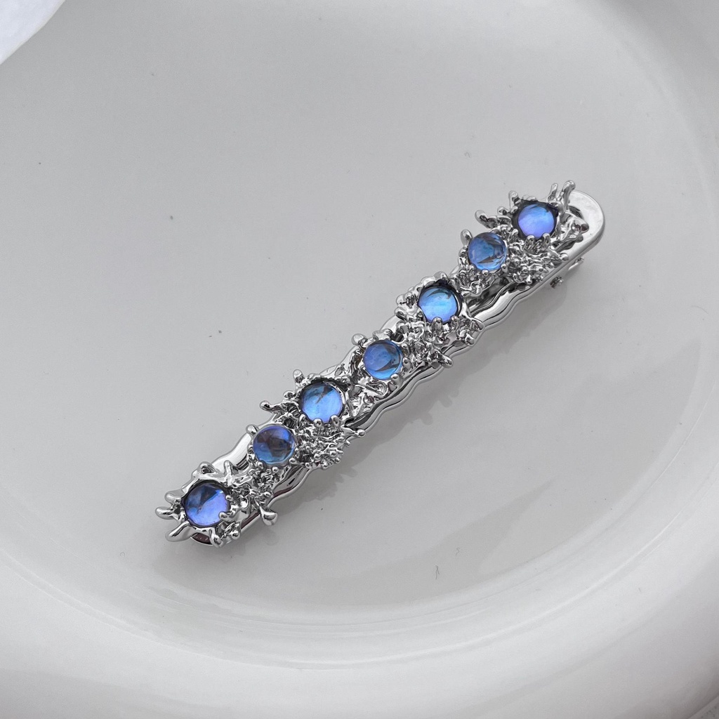 Kẹp Tóc Đính Đá Mặt Trăng Thiết Kế Sang Trọng