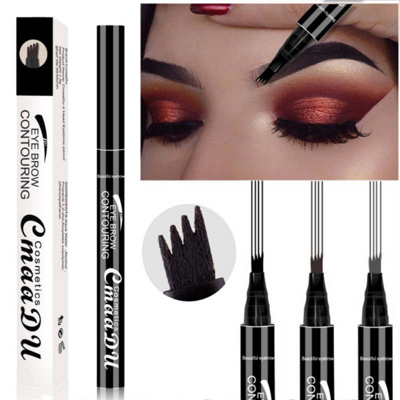 4 Head Makeup Eyebrow Enhancers 5 Colors High-end Automatic Matte Eyebrow Pencil Waterproof