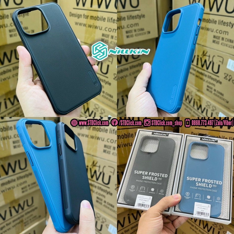 ỐP LƯNG IPHONE 14 PRO MAX NILLKIN NHỰA CỨNG VIỀN DẺO CHÍNH HÃNG - HÀNG CHUẨN