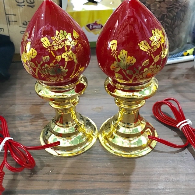 ĐÈN THỜ QUẢ ĐÀO CẶP NHỎ