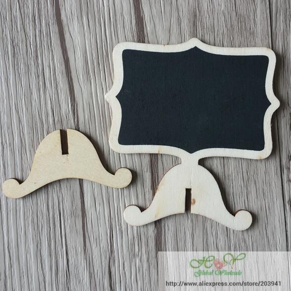 1 Cái / lốc Gỗ mini Bảng Đen Bộ Bảng Phấn Bảng Tin Ký Tiệc Cưới Trang Trí Cho Gỗ Thô Bàn Ghi Nhớ