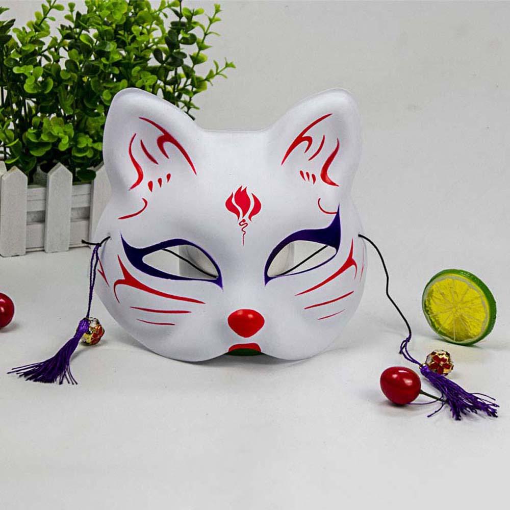 Mặt Nạ Hóa Trang Bằng Nhựa Vẽ Tay Phong Cách Anime Nhật Bản