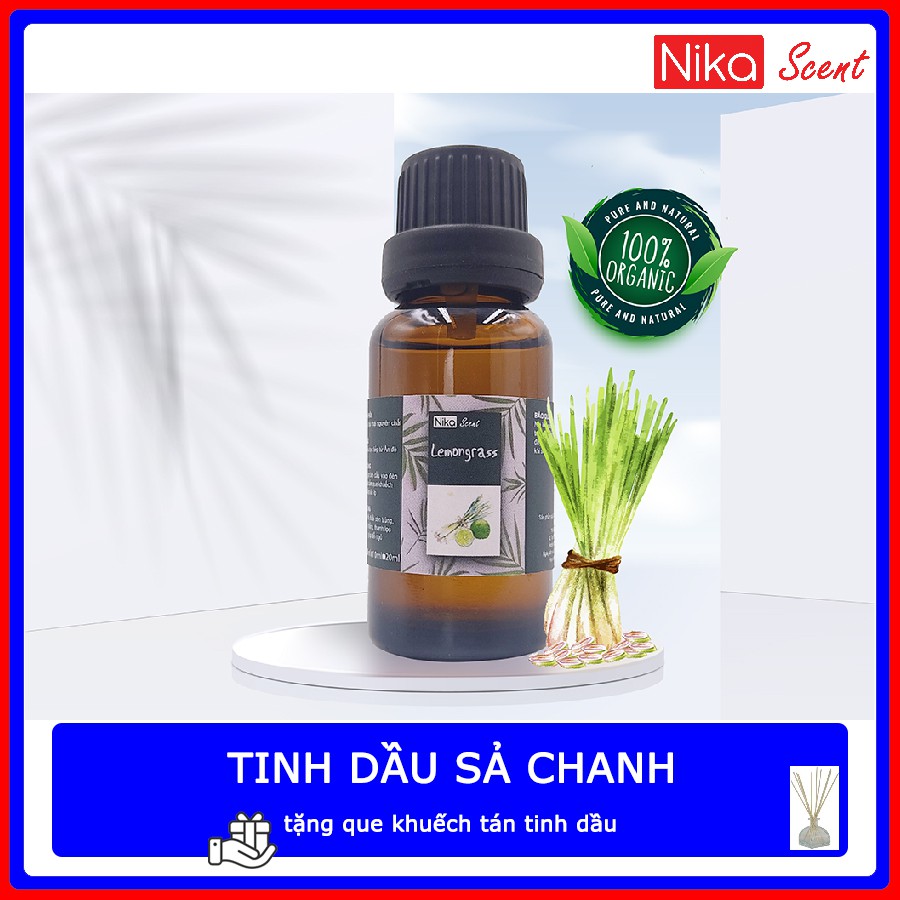 Nikascent Tinh dầu thiên nhiên (50ml) giúp khử mùi, thơm phòng, giảm căng thẳng, làm sạch không khí