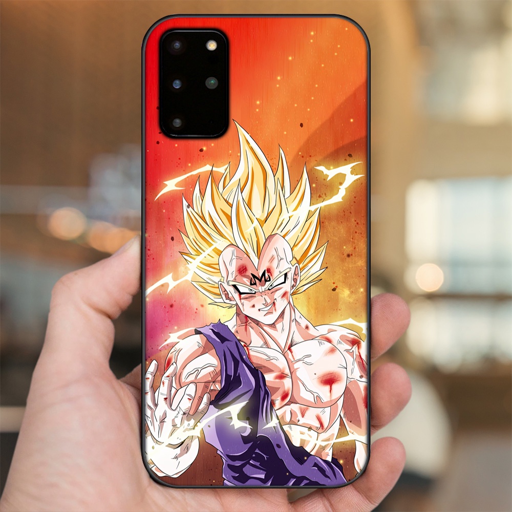 Ốp lưng Samsung S20 Plus viền đen in hình Vegeta Dragon Ball