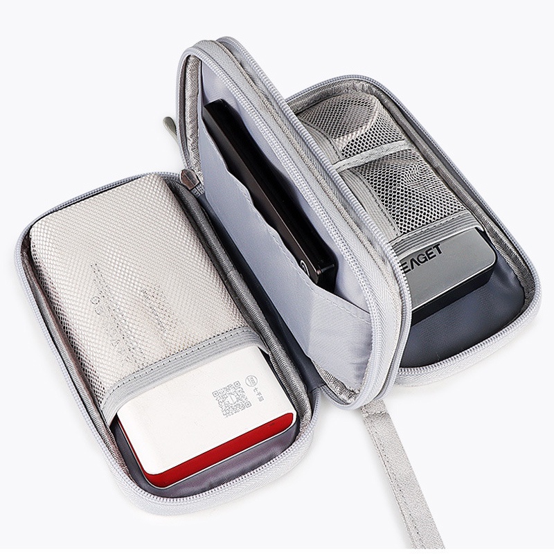 Túi Đựng Pin Sạc Dự Phòng 2 Lớp 20000mAh Cho Ổ Cứng/Cáp USB/Ổ Cứng Ngoài