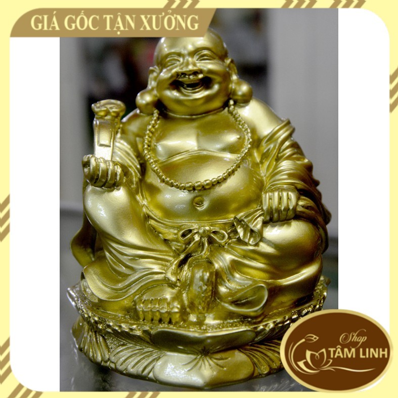 Tượng Ngài Di Lặc Bồ Tát ngồi cầm gậy như ý cao 13cm-Nhiều mẫu GIÁ TỐT NHẤT THỊ TRƯỜNG