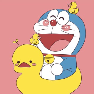 Tranh tô màu theo số♞﹍♦tự làm sơn dầu kỹ thuật số hoạt hình hoạt hình leng keng mèo Doraemon quà tặng sinh nhật cho bạn