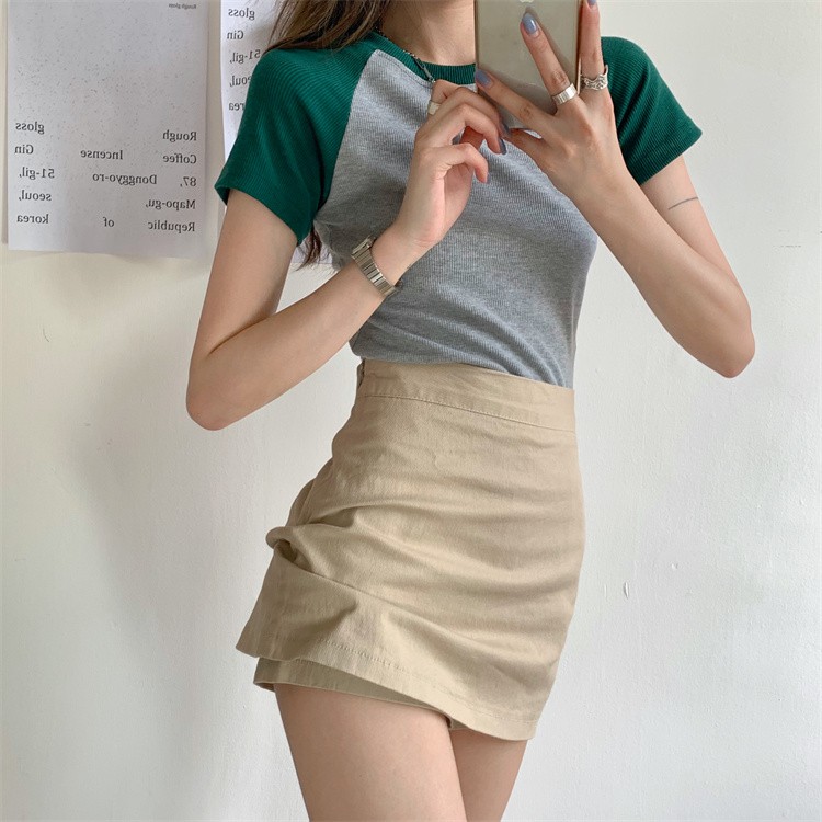 Chân Váy Ngắn Dáng Chữ A Lưng Cao Thời Trang Quyến Rũ Cho Nữ | BigBuy360 - bigbuy360.vn