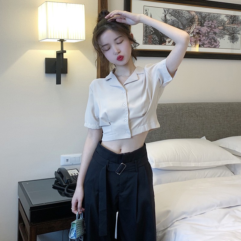 ÁO SƠ MI CROPTOP MẪU MỚI 2020 🔥🔥🔥