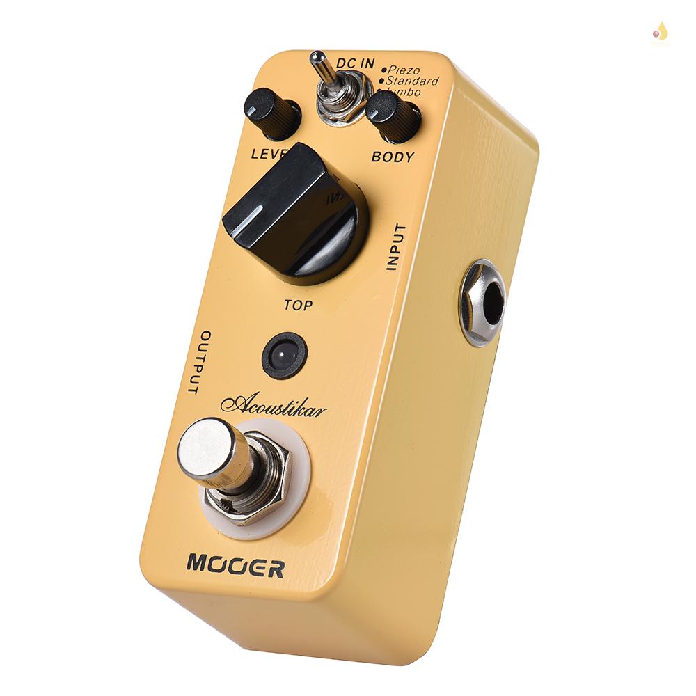 Bàn Đạp Hiệu Ứng Đàn Guitar MOOER Acoustikar 3 Chế Độ