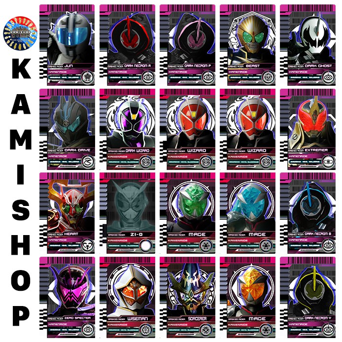 Card Kamen Rider Decade KAMISHOP Mẫu Mới Set 1