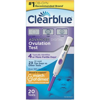 [HÀNG MỸ] 20 Que Thử Rụng Trứng Clearblue  4 Or More 3 nấc Advanced Digital Ovulation Test