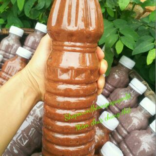 Đặc sản Mắm Tôm - Mắm chua Ba làng chai 1 lit