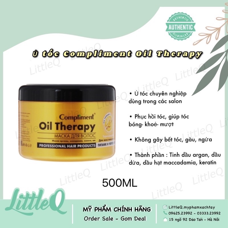 Ủ TÓC COMPLIMENT OIL THE RAPY PHỤC HỒI TÓC HƯ TỔN