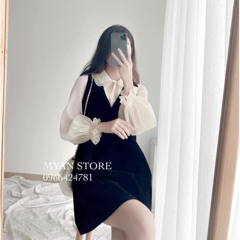 💋💋 SET ÁO VOAN TƠ + VÁY GILE SẴN KHO