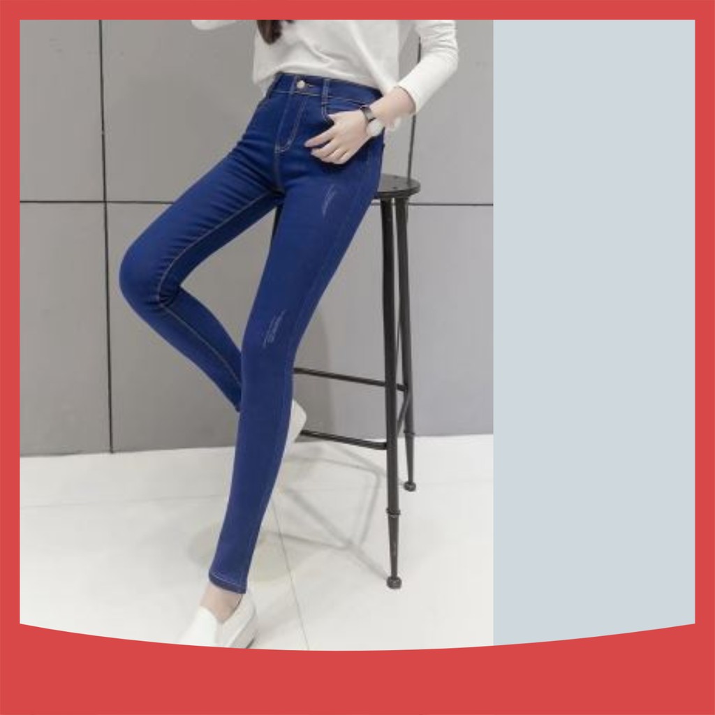 Quần Jean Nữ Ulzzang🍎FREE SHIP🍎 Giảm 5k nhập mã [ QUAN BO ] quần ống bó cạp cao kiểu dáng Hàn Quốc Q13 | BigBuy360 - bigbuy360.vn