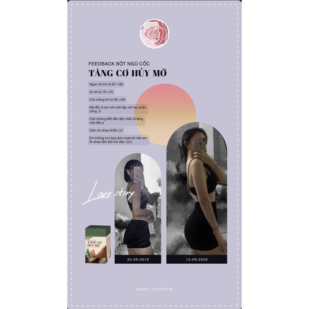 Ngũ cốc Tăng cơ hủy mỡ A'mint (Tăng cơ vị cacao - Tặng kèm quà xinh xắn + Cẩm nang + Thực đơn + Bài tập độc quyền) | BigBuy360 - bigbuy360.vn