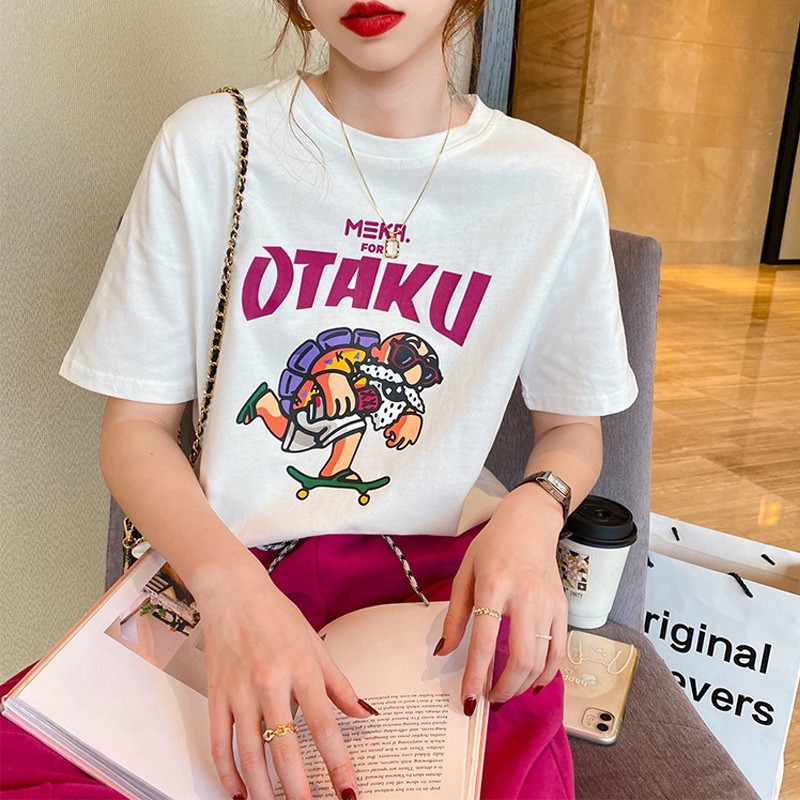 ÁO THUN NỮ IN HÌNH CHỮ OTAKU