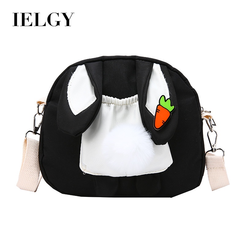 Túi đeo chéo IELGY hình tai thỏ hoạt hình hài hước cho nữ