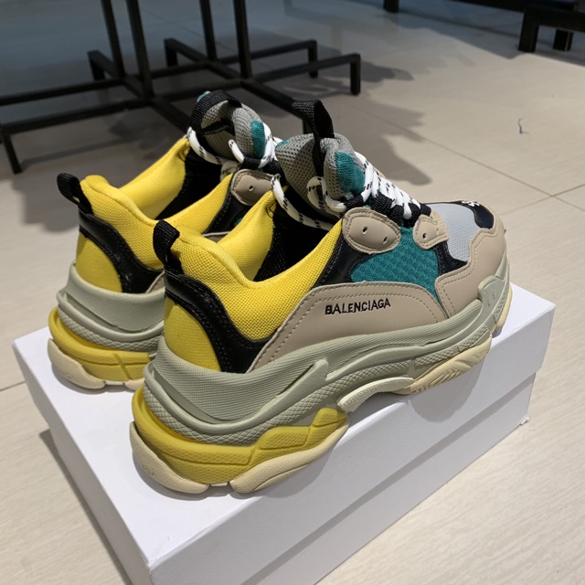 | Ảnh Thật | Giày Balen Triple S Vàng Xanh Nam Nữ | BigBuy360 - bigbuy360.vn