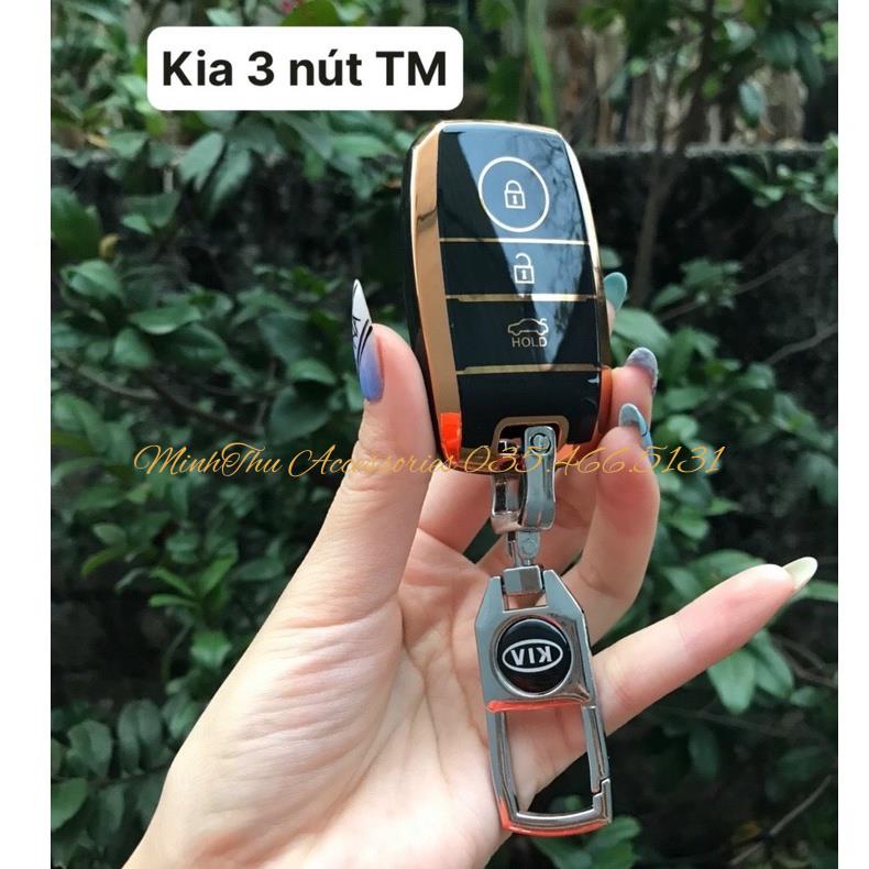 Ốp Chìa Khóa Kia Morning, Cerato, K3, Rondo, Soluto, Seltos - 3 Nút Thông Minh