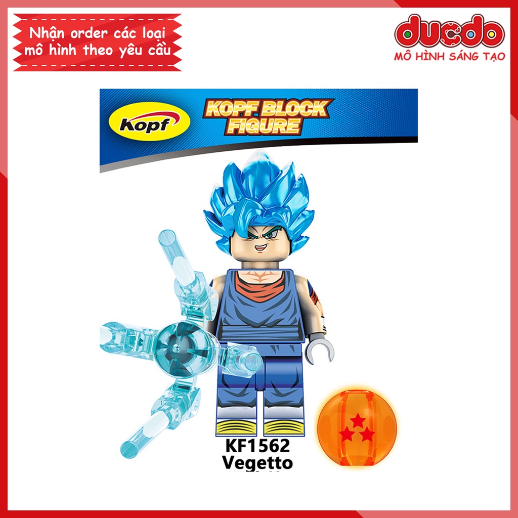 Minifigures các nhân vật 7 viên ngọc rồng mới nhất - Đồ chơi Lắp ghép Mini Dragon Ball Goku KF6142 Mô hình