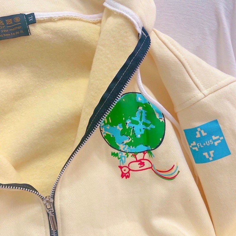 Áo Khoác Hoodie Form Rộng Nỉ Thun Dây Kéo Levents Thu Đông