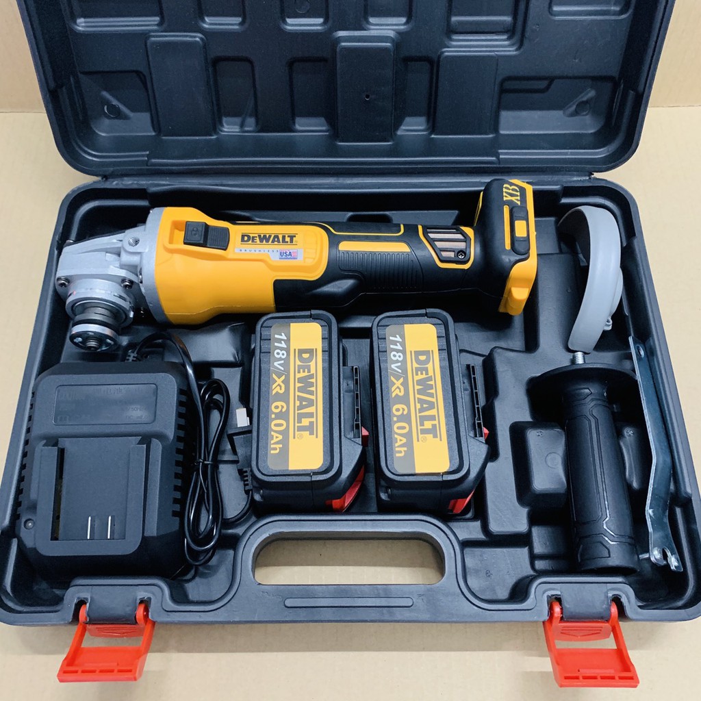 Máy cắt pin De.walt 118v - KHÔNG CHỔI THAN - 3 tốc dộ - TẶNG 1 đá mài và 1 đá cắt
