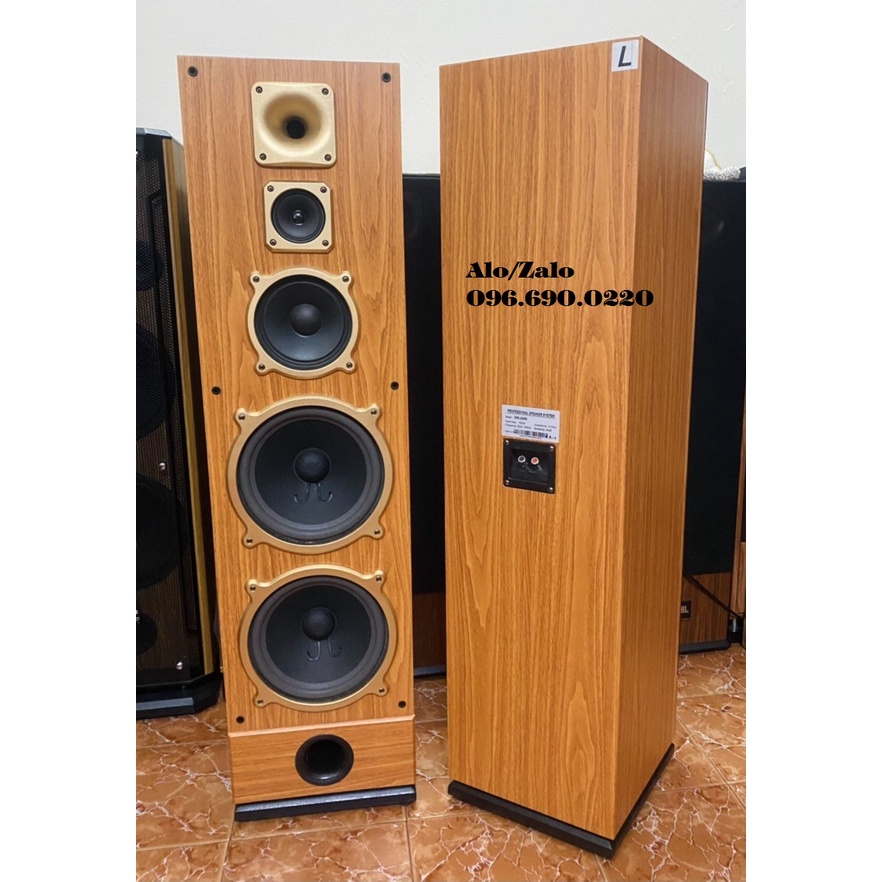 Đôi loa cây MS-2000 hát Karaoke và Nghe nhạc NGON BỔ RẺ - 2 bass 25 từ kép, 1 trung, 2 tress