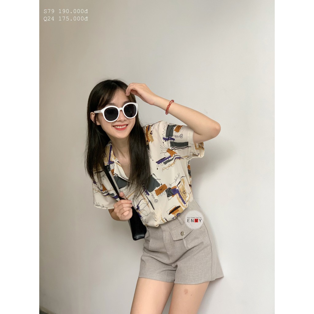Áo Sơ Mi Cổ Vest Họa Tiết ENVY - S79 | BigBuy360 - bigbuy360.vn