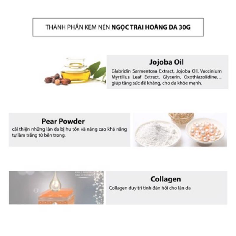 Kem Ngọc Trai Hoàng Gia Ban Ngày 30gram Mẫu Mới 2022