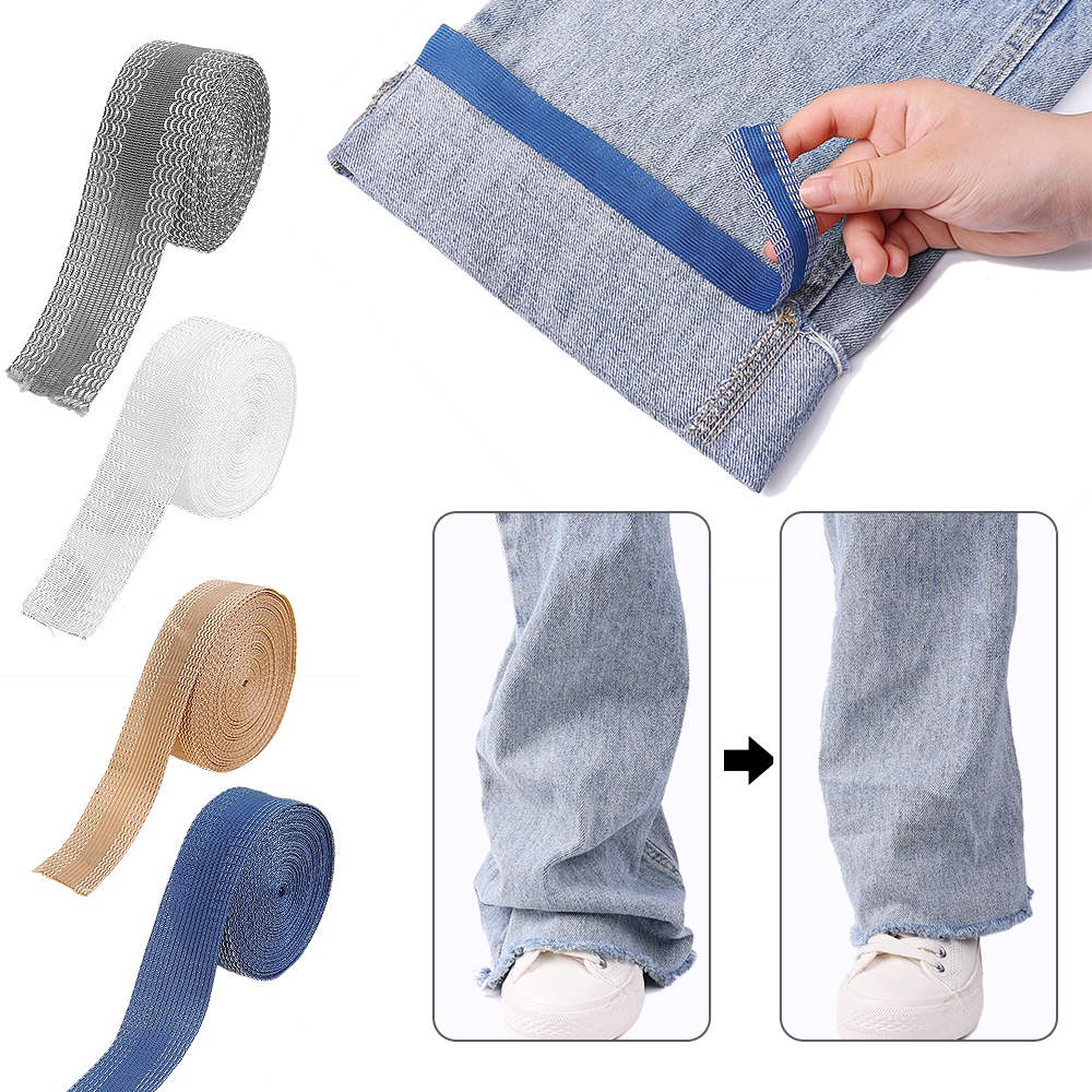 Cuộn Băng Keo Dán Sửa Chữa Quần Dài 1 / 2 / 3 / 5m Tự Dính Nhanh Chóng Tiện Dụng
