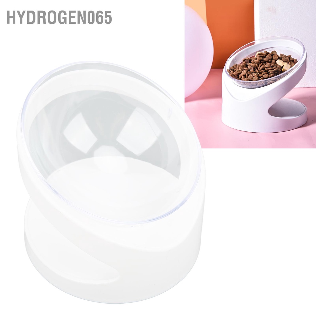 Hydrogen065 Bát đựng thức ăn cho mèo Chống trượt nghiêng Cổ bảo vệ Thức có chân đế và chó nhỏ