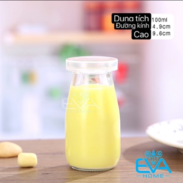 Hộp 12 Hũ Thuỷ Tinh Làm Sữa Chua Pudding Dáng Cao 100 ML | BigBuy360 - bigbuy360.vn