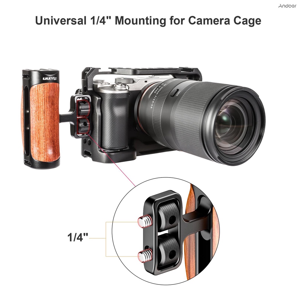 Tay Cầm Máy Ảnh Bằng Gỗ Uurig Với Lỗ Gắn 1 / 4 | BigBuy360 - bigbuy360.vn