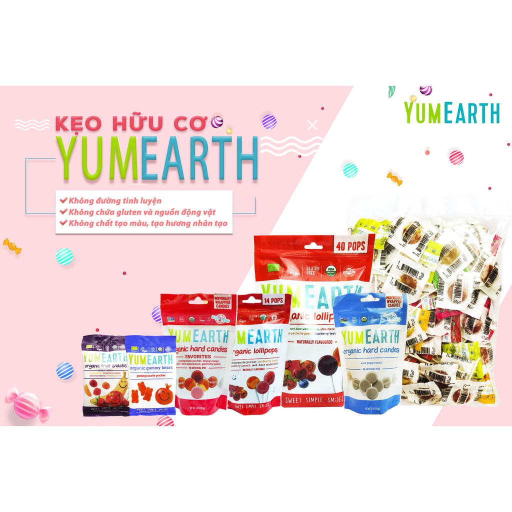 Kẹo mút hữu cơ cho bé Yumearth Organic Date 2023 thumbnail