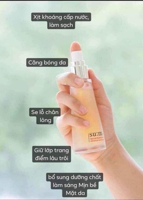 XỊT KHOÁNG NƯỚC THẦN HỒI SINH DA CỦA SUM:37 SECRET ESSENCE MIST