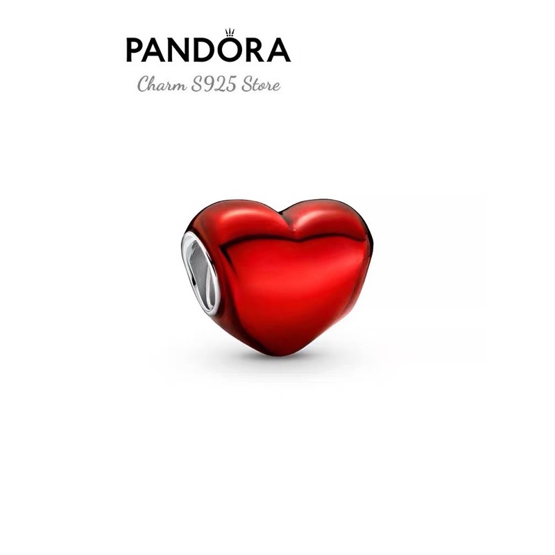 charm pan tim đỏ bộ sưu tập hè 2021 bạc s925 cao cấp