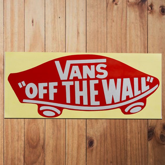 Miếng Dán Logo Vans Off The Wall Đỏ