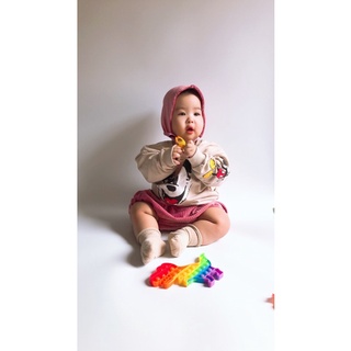 set quần mũ  vải nhung hàn(ảnh thật)