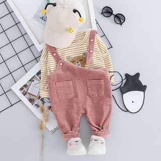 Set yếm Nhung gấu bé gái