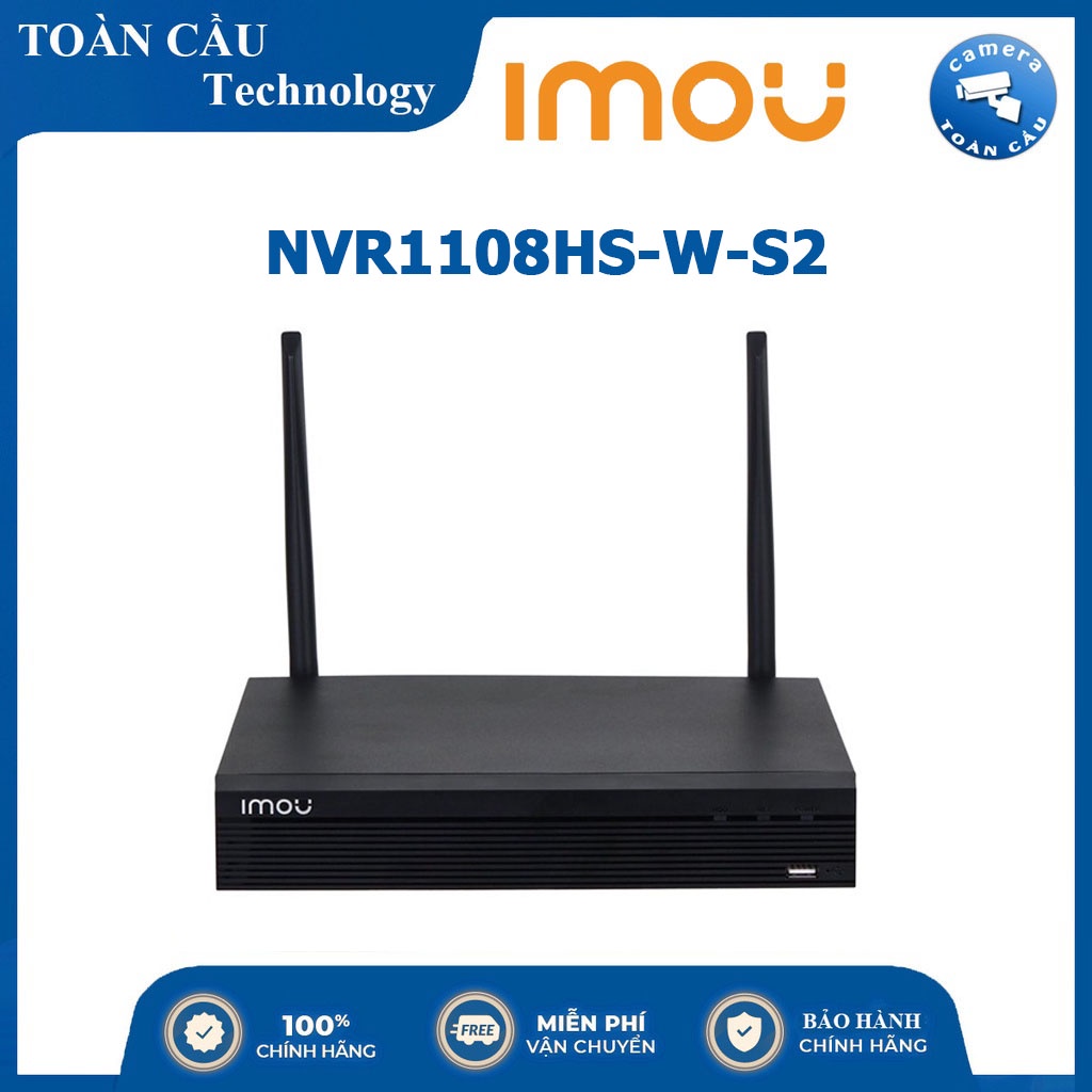 Đầu ghi hình Wifi 8 kênh IMOU NVR1108HS-W-S2.