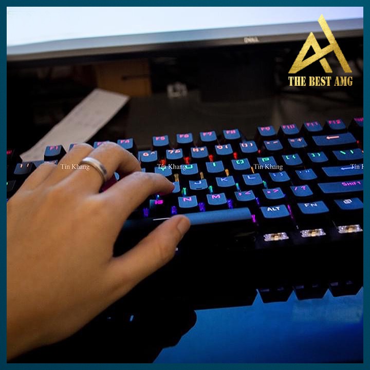 Bàn Phím Máy Vi Tính Laptop Chơi Game HP GK100 Đèn LED 7 Màu RGB - Bàn phím Cơ Keyboard Gaming Có Dây