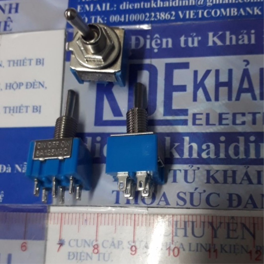 5 cái công tắc 6mm MTS-203 3 trạng thái 6P3T, lỗ 6mm kde3346