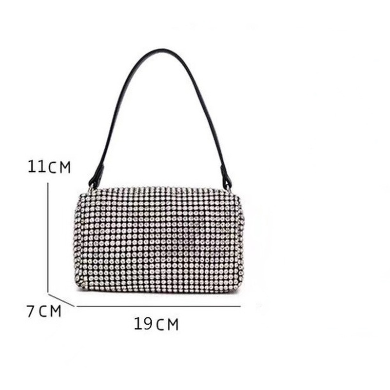 Túi Xách Đeo Chéo Đính Đá Lấp Lánh Thời Trang Mới Cho Nữ