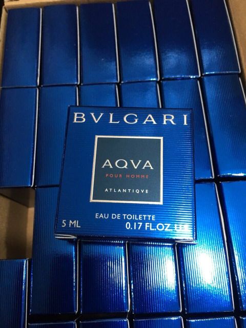 Nước Hoa Bvlgari Aqva Pour Homme Atlantiqve EDT 5ml Xách Tay Mỹ