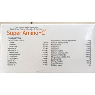 SUPER AMINO C lọ 20ml và chai 100ml
