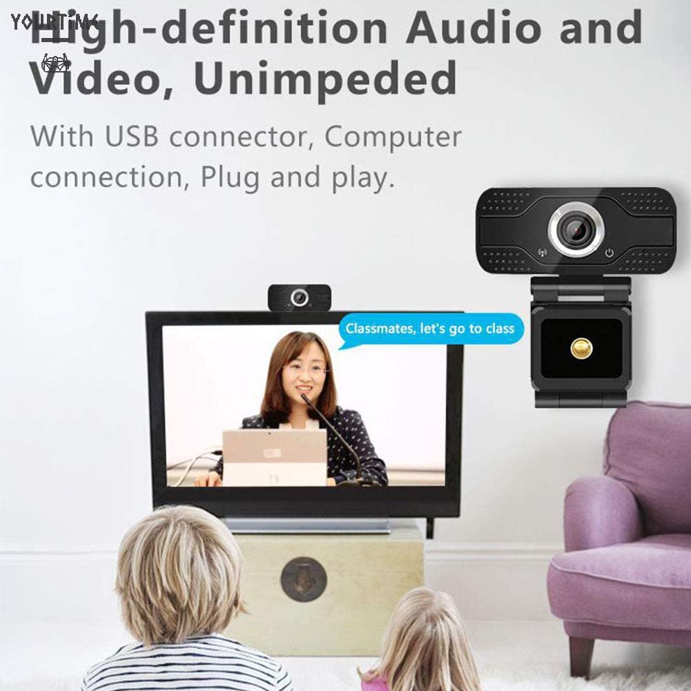Webcam 2MP 1080P HD USB kèm micro hỗ trợ phát sóng trực tuyến | BigBuy360 - bigbuy360.vn