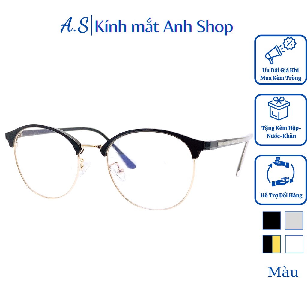 Kính tròn thời trang nhỏ xinh chất liệu kim loại GM1027