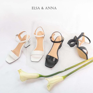 Giày sandal nữ cao gót gót nhẫn AELLA001 gót nhẫn 5cm dáng công sở